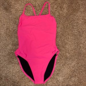 JOLYN Gavin Tie-back Onesie- Hot Pink